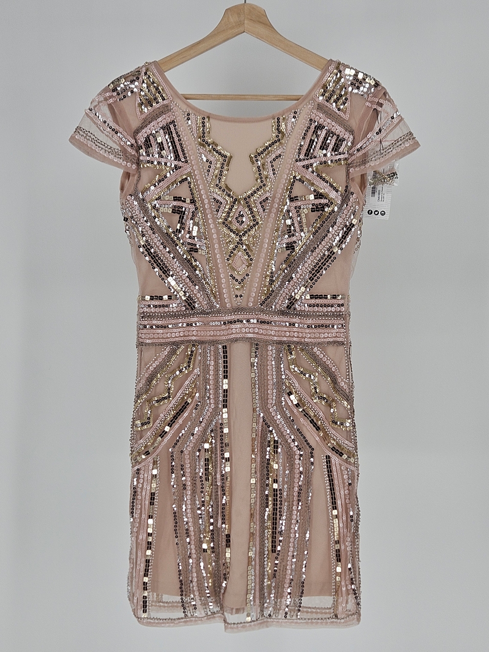 Boohoo Boutique Sequin Cap Sleeve Mini Dress NWT Size 6